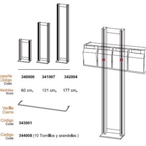 90 d49 Varilla de cierre contenedor basculante TAYG