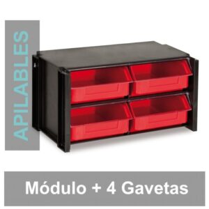 Clasificador apilable de 4 Gavetas