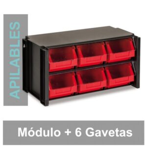 Clasificador apilable de 6 Gavetas
