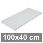 3169 00e Bandeja para estanterias metalicas color blanco y gris