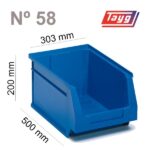 3528 a73 Caja de 12 Gavetas apilables Tayg No 58 color a elegir