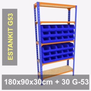 EstanKit-G53 Estanteria con 30 gavetas