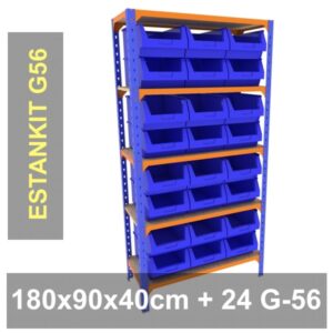 EstanKit-G56 Estanteria con 24 gavetas