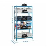 3578 6f5 Estanteria sin tornillos Maderclick con tablero