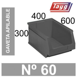 3451 04d Gaveta apilable Tayg No 60 gris