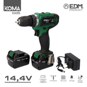 Taladro/atornillador a bateria 14,4V KOMA TOOLS